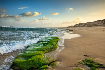Indian ocean coastline and beaches of Mozambique