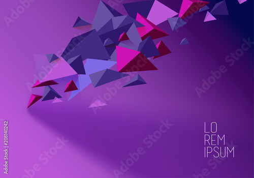 Вектор: Book cover design template with abstract polygonal objects. Book cover design template with abstract polygonal objects.