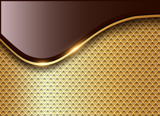 Abstract business background, elegant gold 