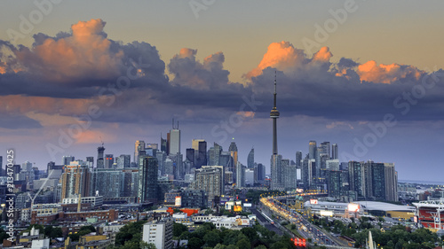 Zdjęcie XXL Widok z lotu ptaka Toronto miasto od above, Toronto, Ontario, Kanada