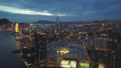 Hong Kong Cityscape from aerial view 