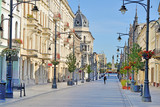 Łódź, Polska- ul. Piotrkowska.