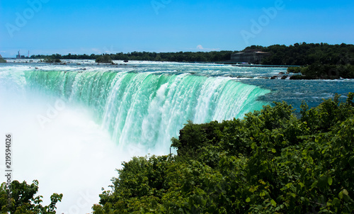 Foto obraz na płótnie canvas czteroczęściowy - "tetraptyk" - Canada, niagara falls, nature, blue sky, sunshine