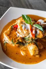 Fish with Red Curry Paste