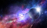 Space planets and nebula