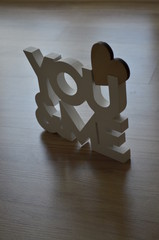 Napis YOU & ME - Inscription YOU & ME