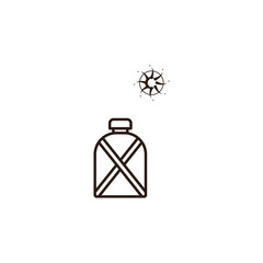 canteen, desert icon. Element of desert icon for mobile concept and web apps. Hand draw canteen, desert icon can be used for web and mobile