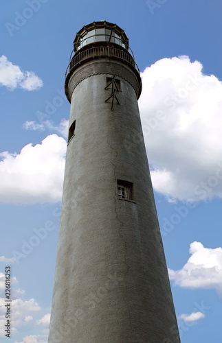 Zdjęcie XXL Latarnia morska Pensacola - Stacja lotnicza Marynarki Wojennej - Pensacola, Floryda - Ukończona w 1858 r. I oświetlona w 1859 r. Latarnia Pensacola ma wysokość 160 stóp nad zatoką Pensacola i Zatoką Florydzką.