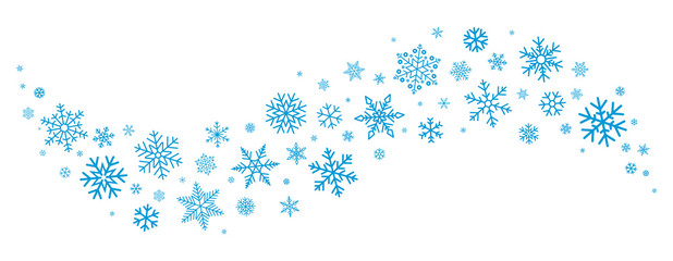 Snowflakes border