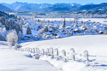 winterliche Idylle im Oberallgäu bei Burgberg