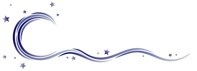 Symbol of the moon with stars. 