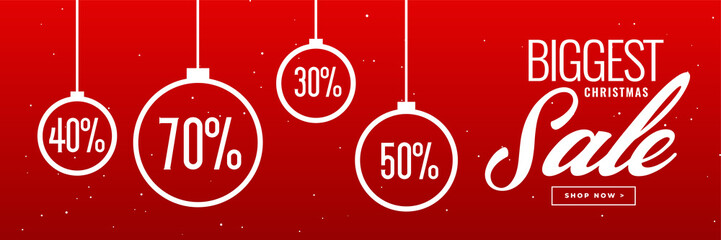 crazy christmas sale and discount banner design