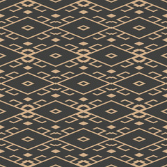 Vector damask seamless retro pattern background spiral check geometry cross frame line
