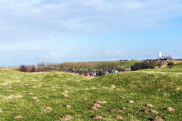 Scandinavian landscape in Scane, south Sweden