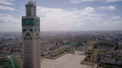 The Hassan II Mosque or Grande Mosquée Hassan II is a mosque in Casablanca, Morocco. It is the largest mosque in Africa, and the 5th largest in the world.