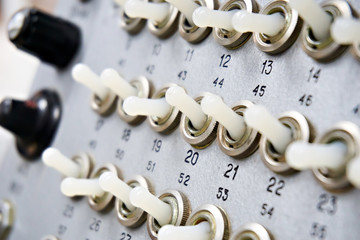 Mechanical switches on an old electrical device