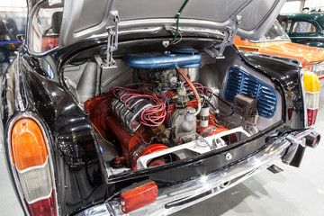 interior of a historic car