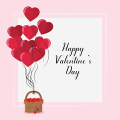 Happy valentines day card