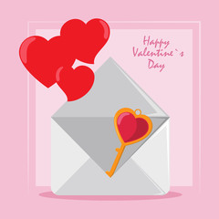 Happy valentines day card