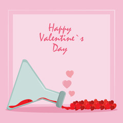 Happy valentines day card