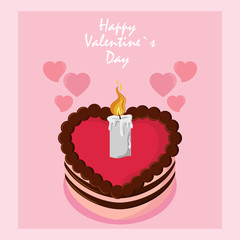 Happy valentines day card