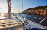 Sunset on a yacht
