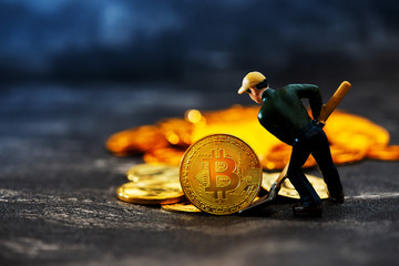 Miners are mining Bitcoin digital currency