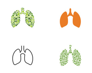 lungs icon vector illustration