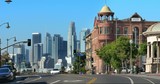 Los Angeles downtown skyline, business and financial district towers skyscrapers, California, 4K