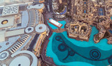 Aerial view The Dubai Malli city United Arab Emirates