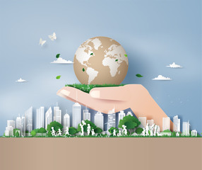 eco friendly , save the earth and world environment day