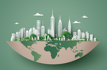 eco friendly , save the earth and world environment day