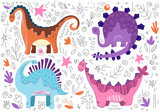 Cute cartoon dino