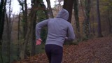 Man running at public park feel pain in the back, Zagreb, Croatia.