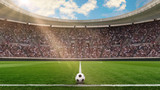 fussballstadion in der sonne