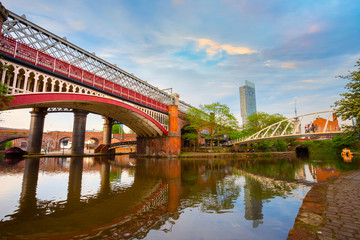 Castlefield is an inner city conservation area in Manchester, UK