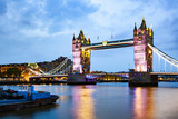 tower bridge at night, London, UK