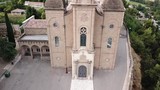 Aerial view of Sant Crist de Balaguer, La Noguera, Catalonia, Spain