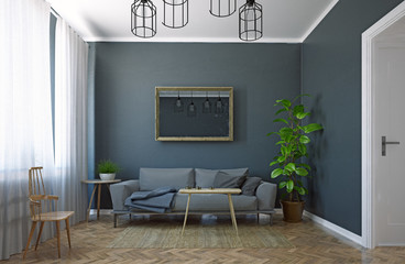 modern living room interior design.