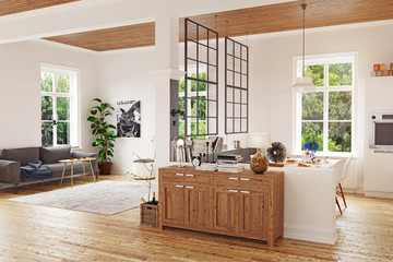 modern scandinavian living room design.