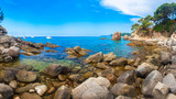 Panorama of seaside in Costa Brava, Spain
