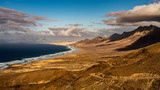 Canary Islands - Cofete Beach, Spain - Landscape Panorama - Fuertaventura