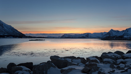 Abenstimmung auf den Lofoten, Norwegen