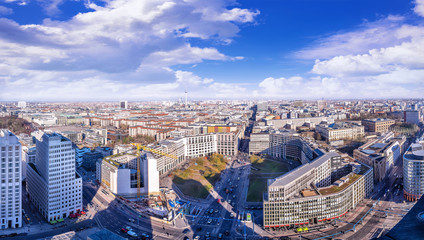 panoramic view at the city center of berlin