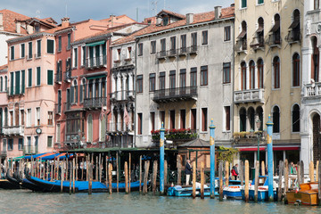 The bustling water city of Venice, Italy