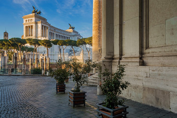 Vittoriano monument building in Rome