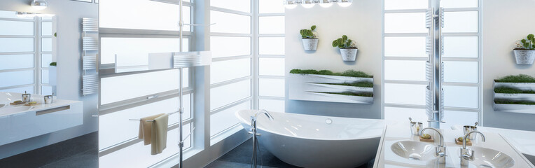 Contemporary Bathroom Design (panoramic)