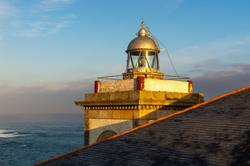 Lighthouse of Luarca, Asturias, Spain