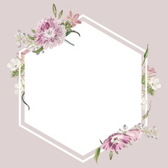 Floral frame design