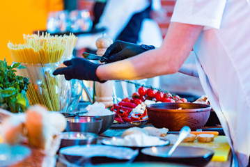Catering Service in the restaurant